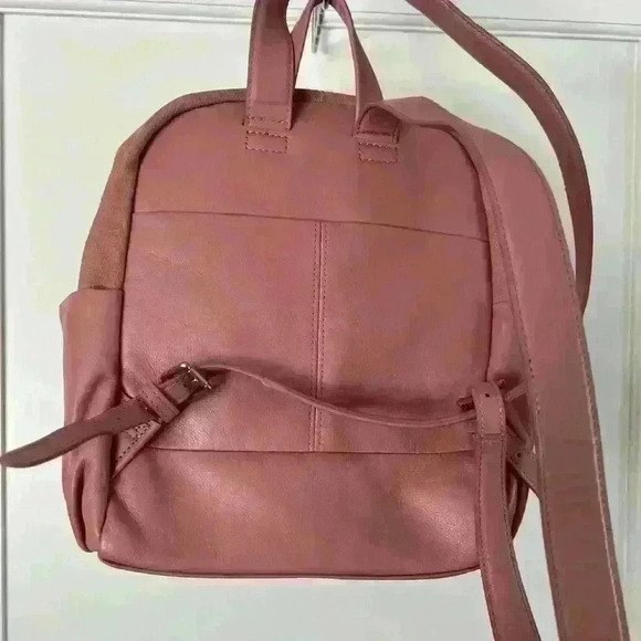 Vera Bradley leather and suede backpack purse - Picture 2 of 8